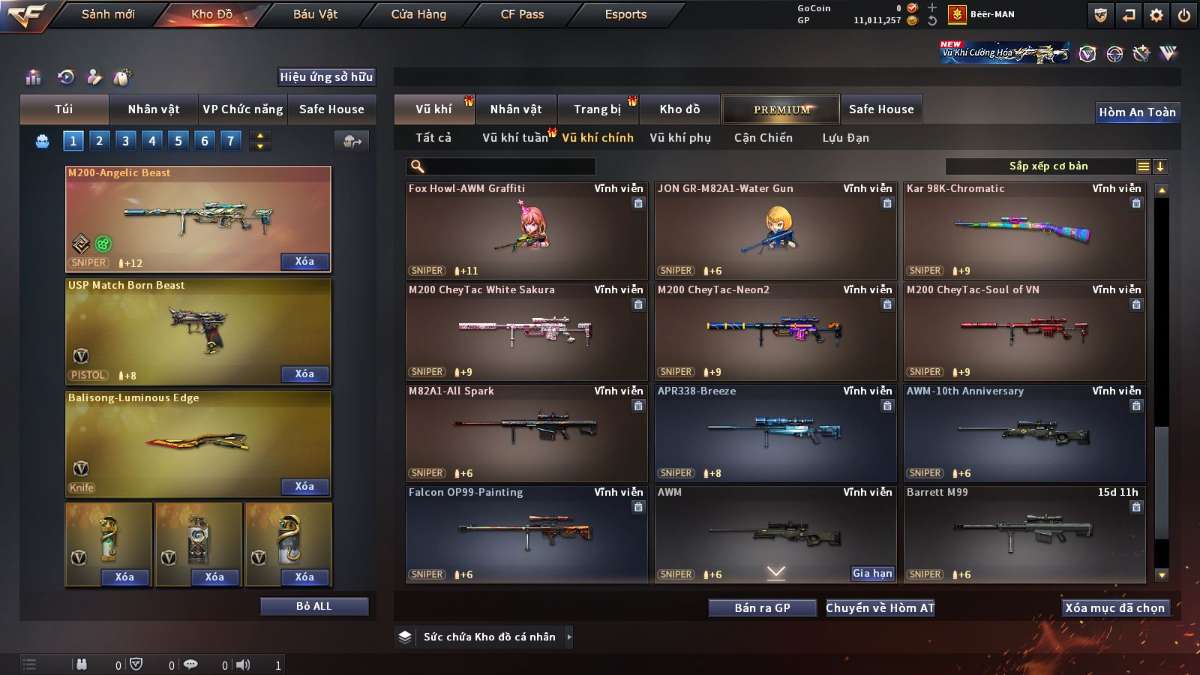 shop acc cf uy tin gia re